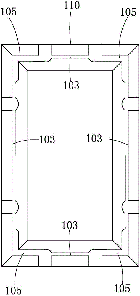 A decorative line component and its construction method