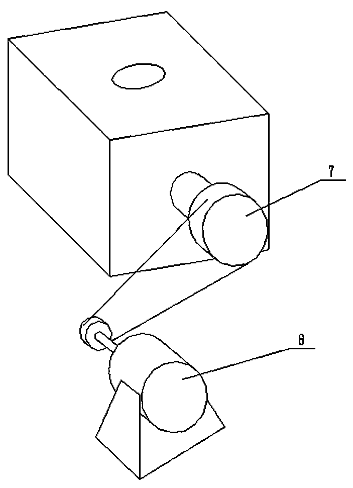 Sugarcane leaf fiber rubbing and pressing device