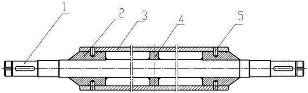 Sanding roller core for fabric sanding machine and machining method