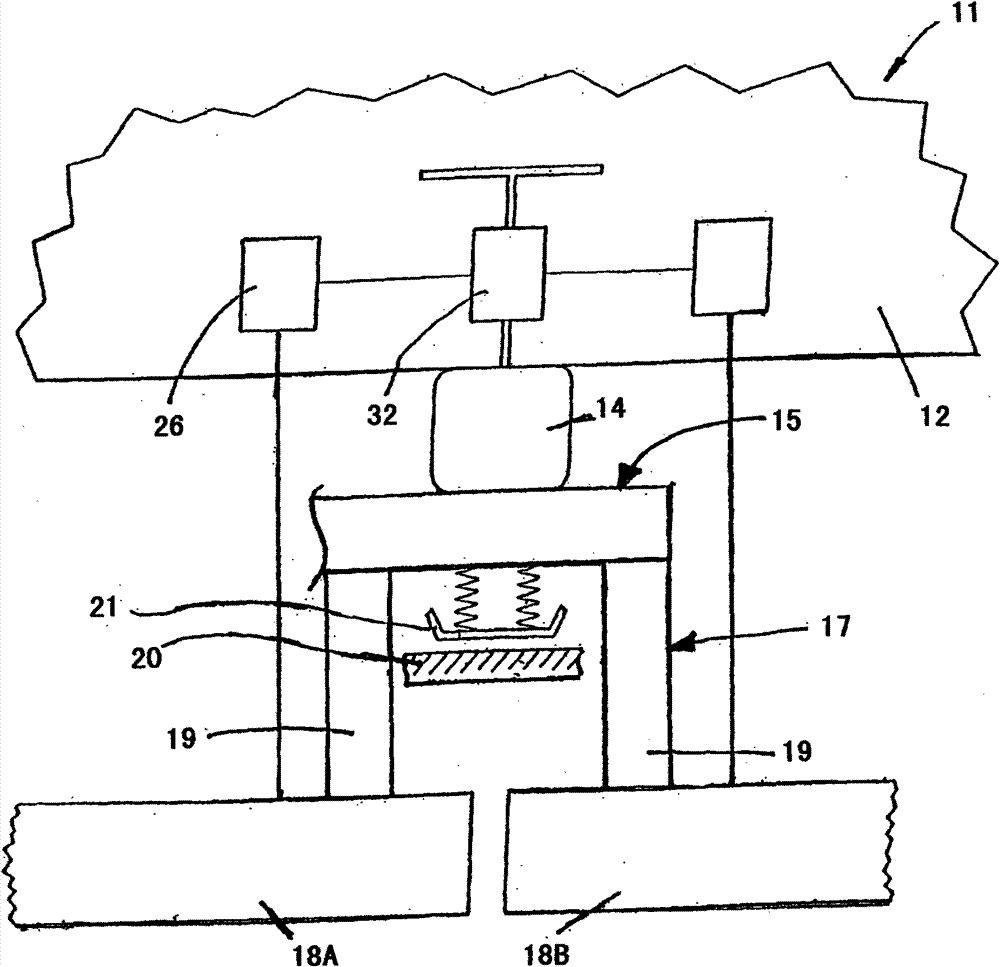 Magnetic levitation vehicle and method for lifting and/or lowering the vehicle
