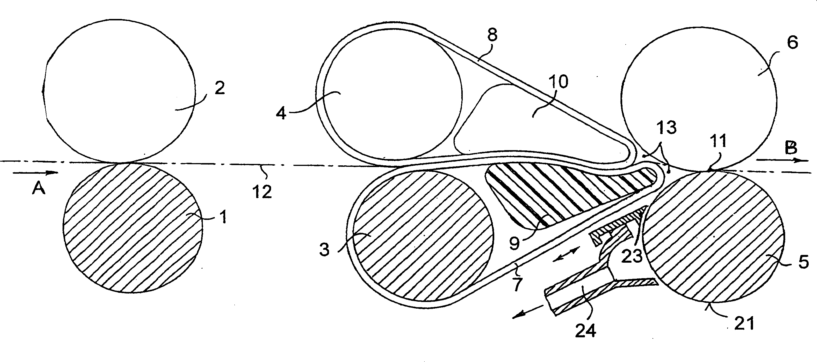 Double apron drafting unit for spinning frame