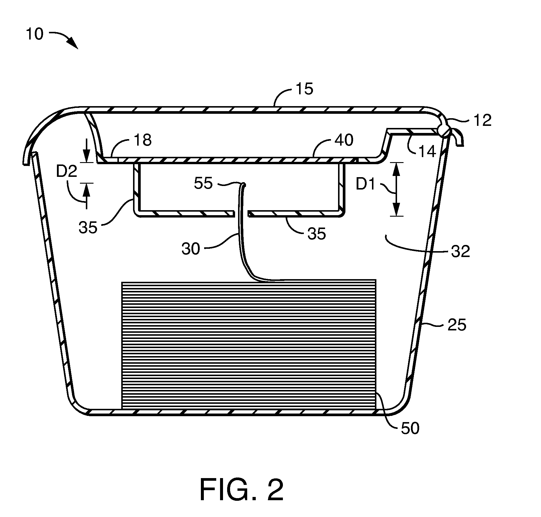 Wet wipe dispenser with improved arc-shaped dispensing partition