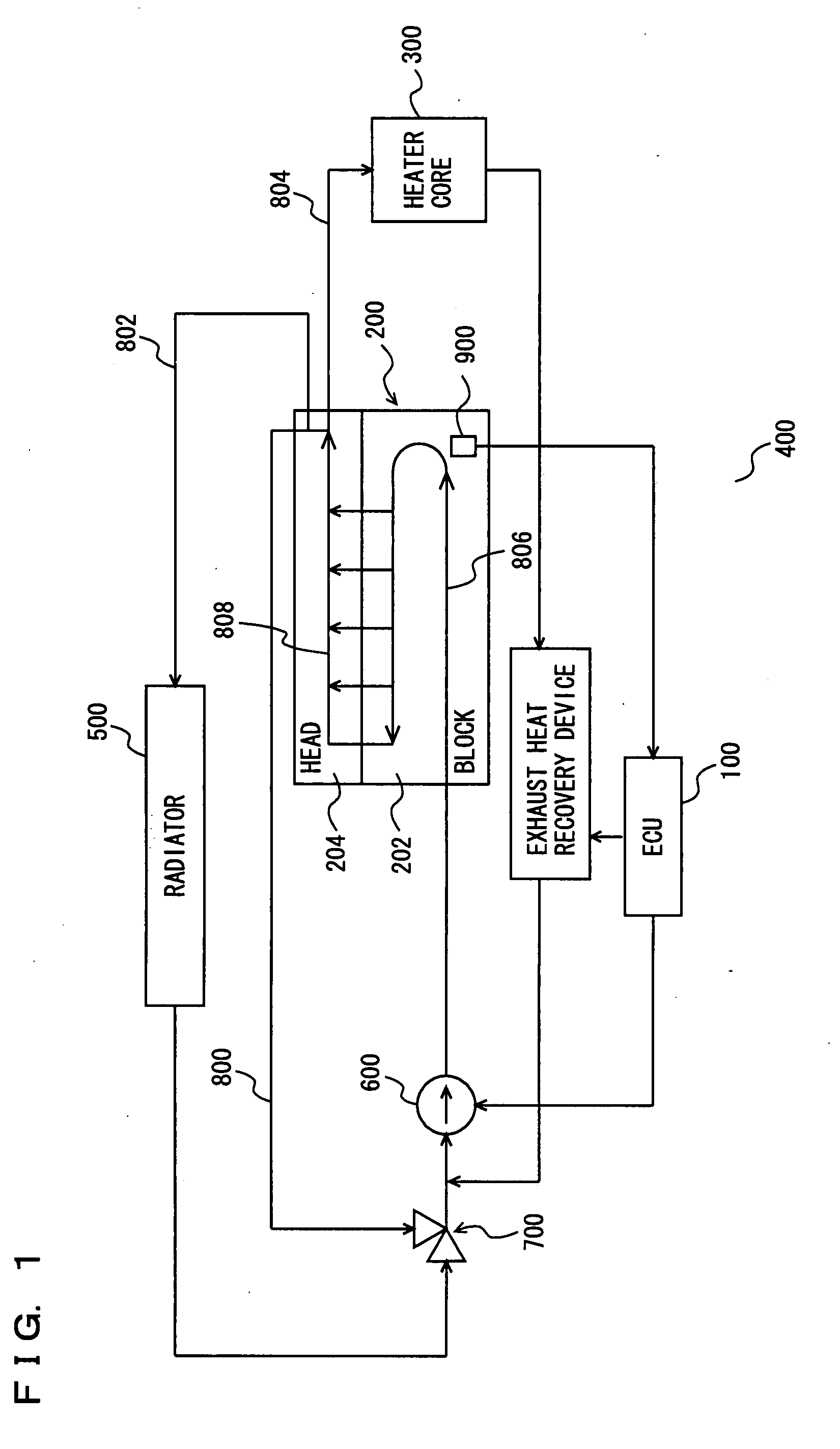 Cooling device for engine