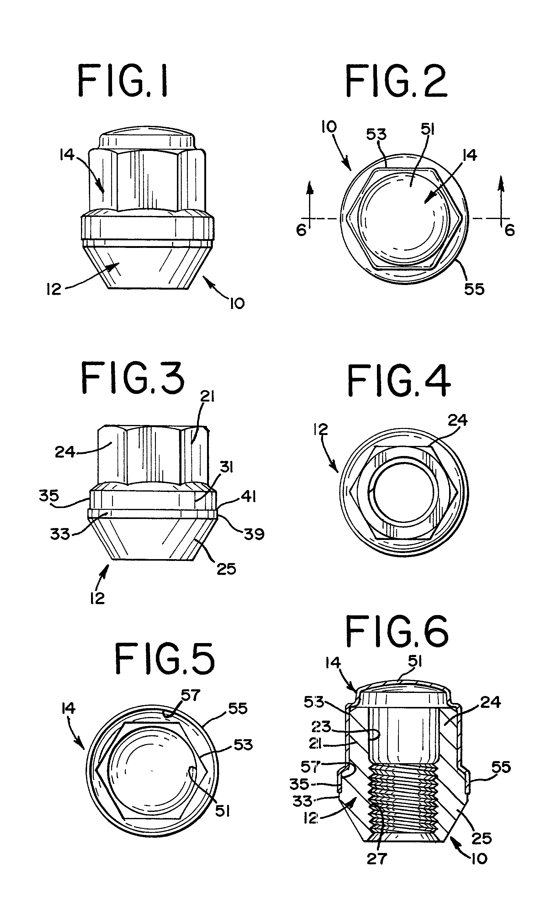 Decorative capped wheel nut and method of assembly