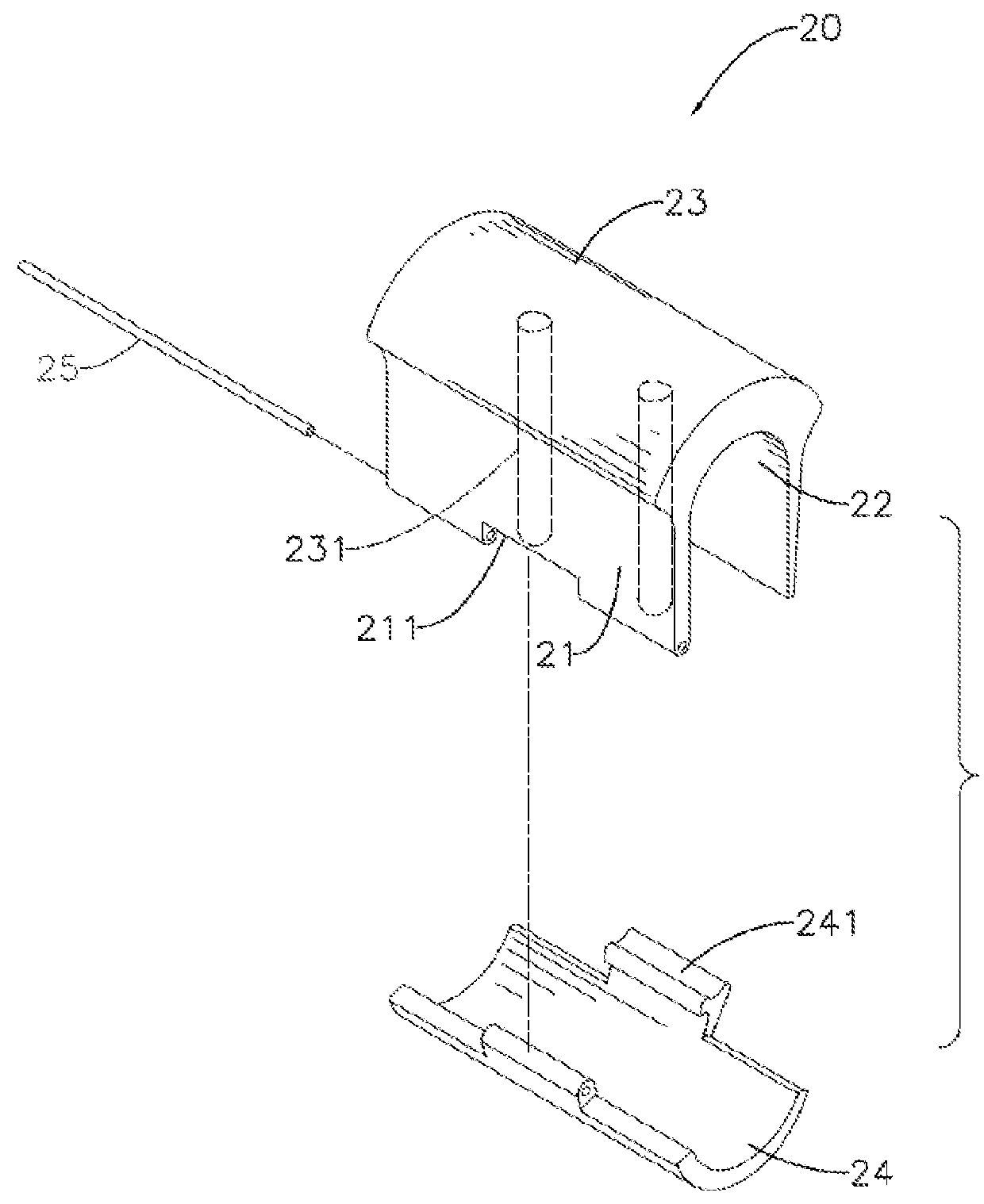 Fastening assembly and walker comprising the same