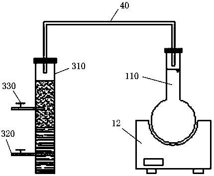 Hydrogen and oxygen isotope fractionation experimental device for teaching and use method