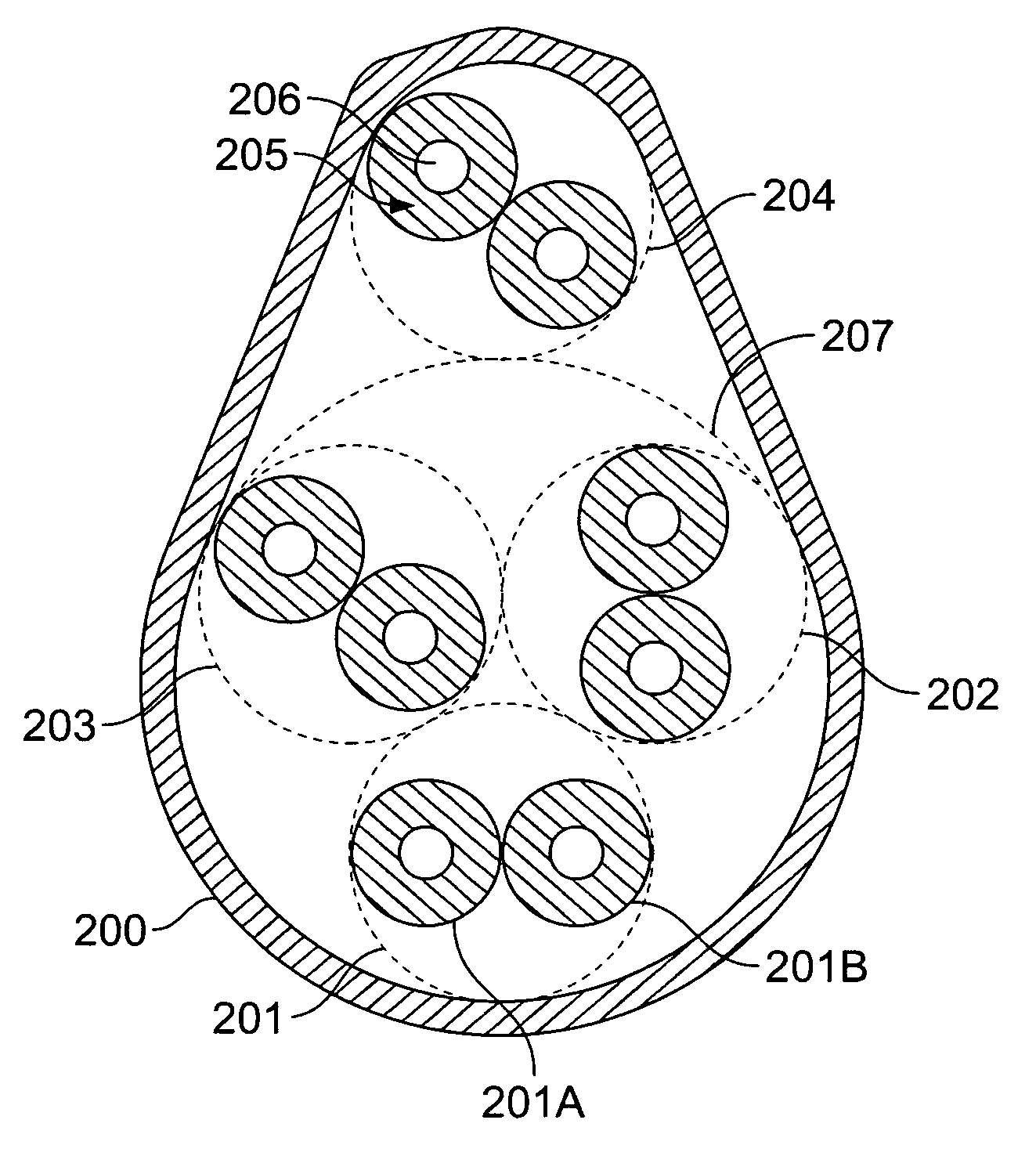 Cable apparatus for minimizing skew delay of analog signals and cross-talk from digital signals and method of making same