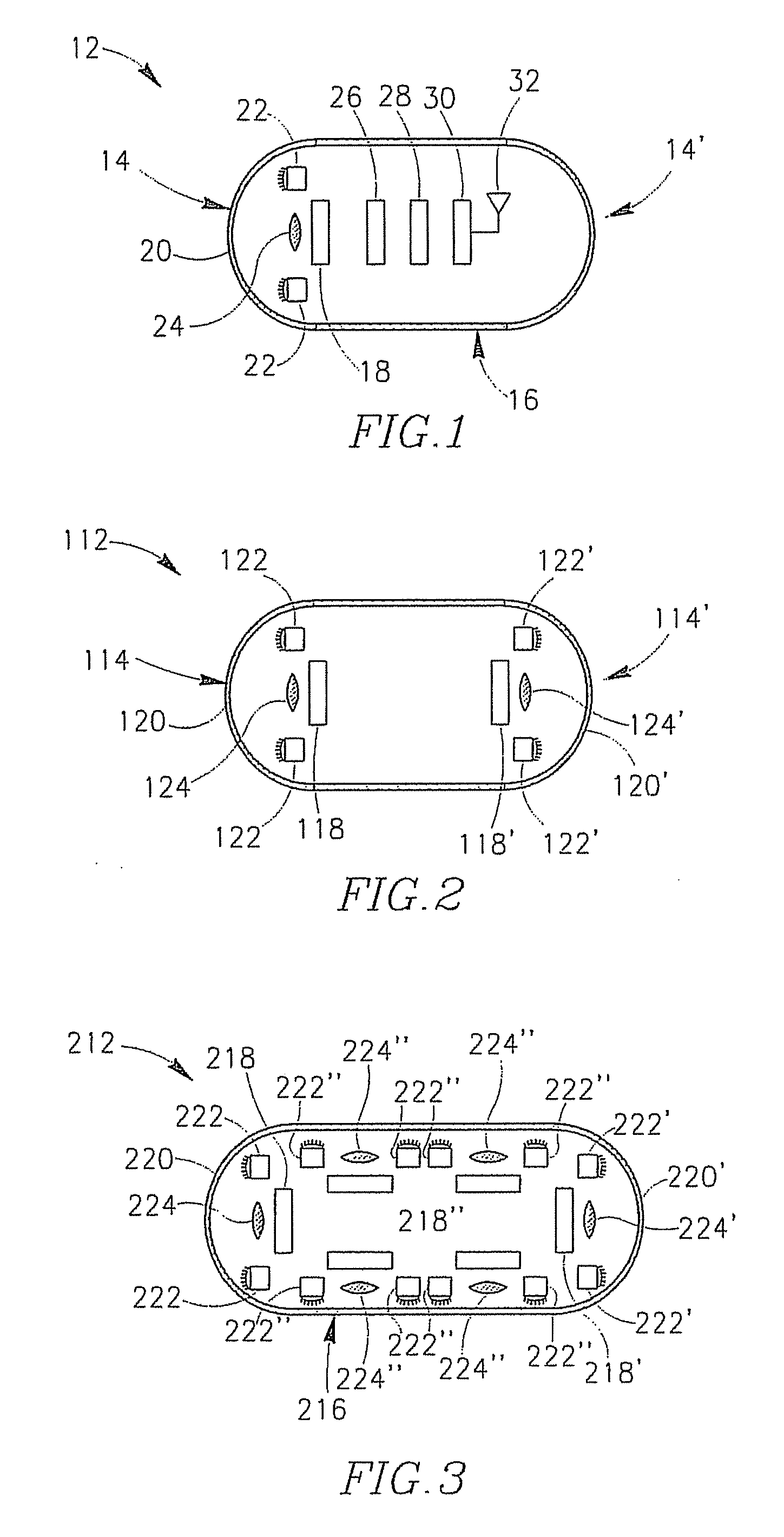 In-vivo sensing device and method for communicating between imagers and processor thereof