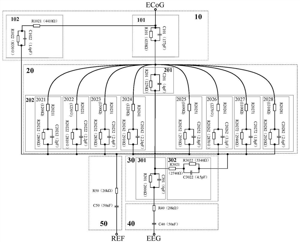 Electric model for conducting cortex electroencephalogram into scalp electroencephalogram