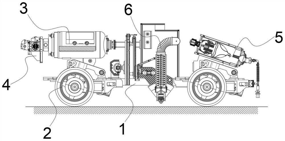 Pavement reconstruction system and reconstruction method for old pavement reconstruction