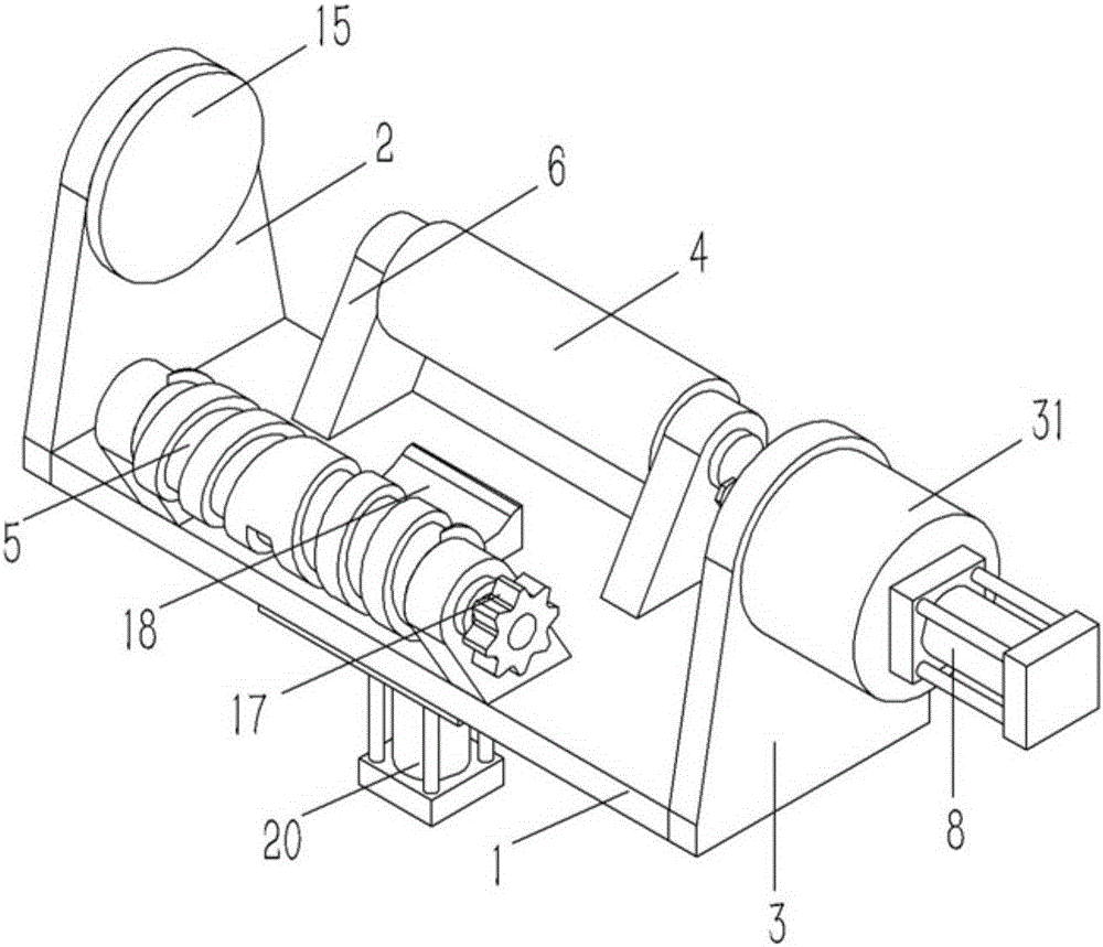 Press covering device applied to labeling machine