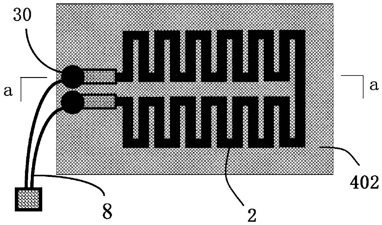 Power battery heating module and preparation method thereof