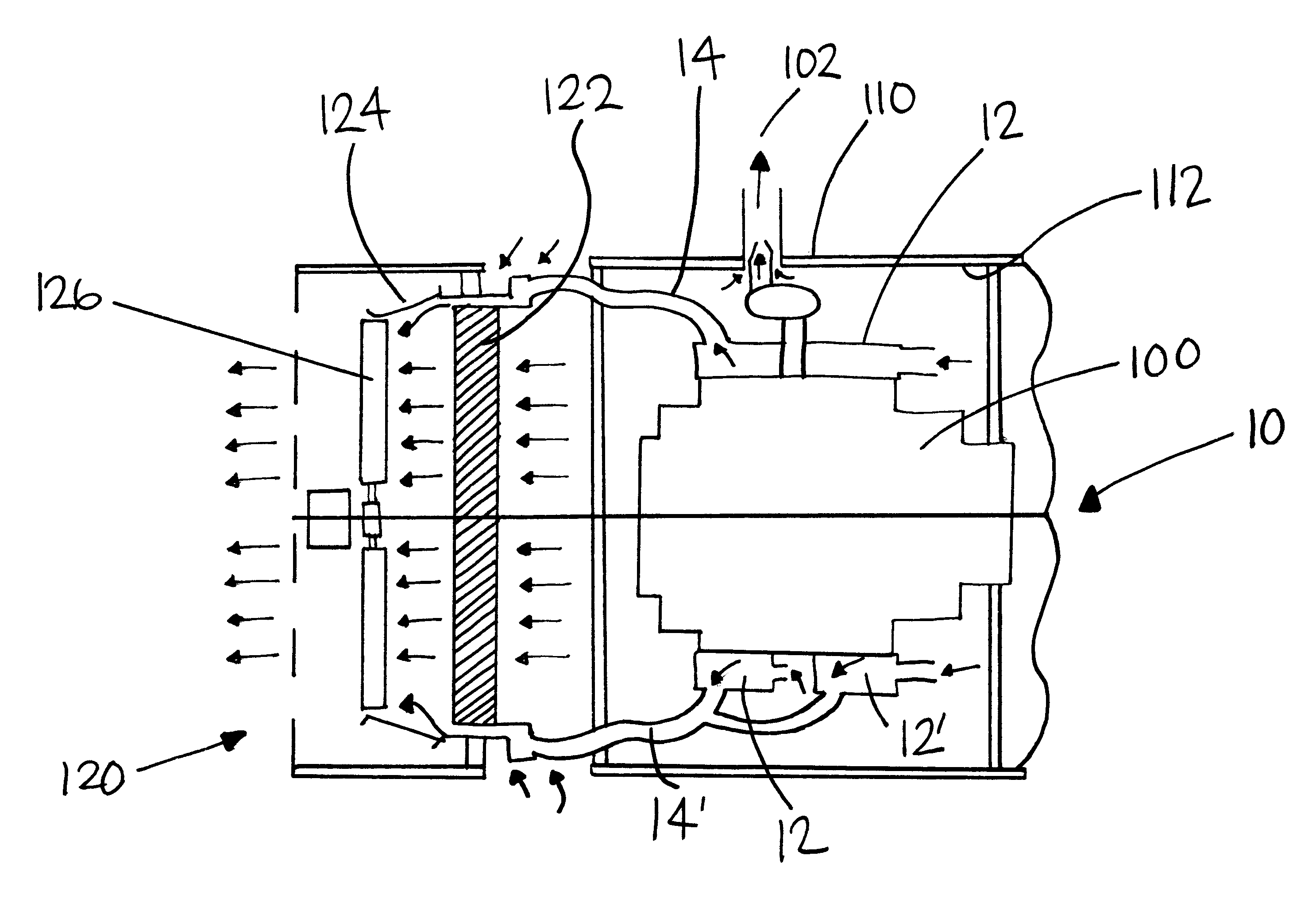 Engine cooling and noise suppression system