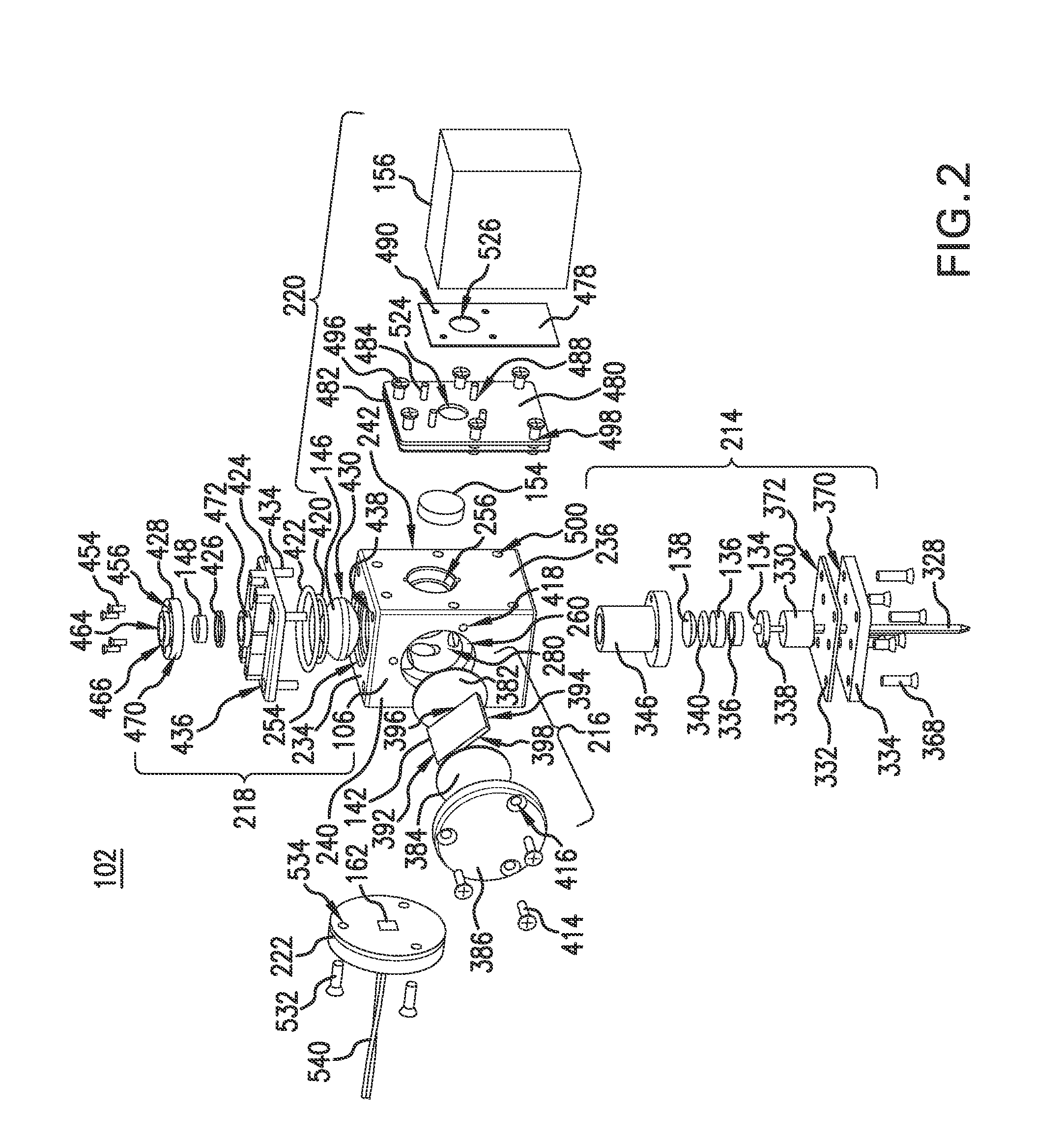 Optical system for portable osl reader