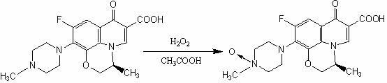 Preparation method of levofloxacin-N-oxide