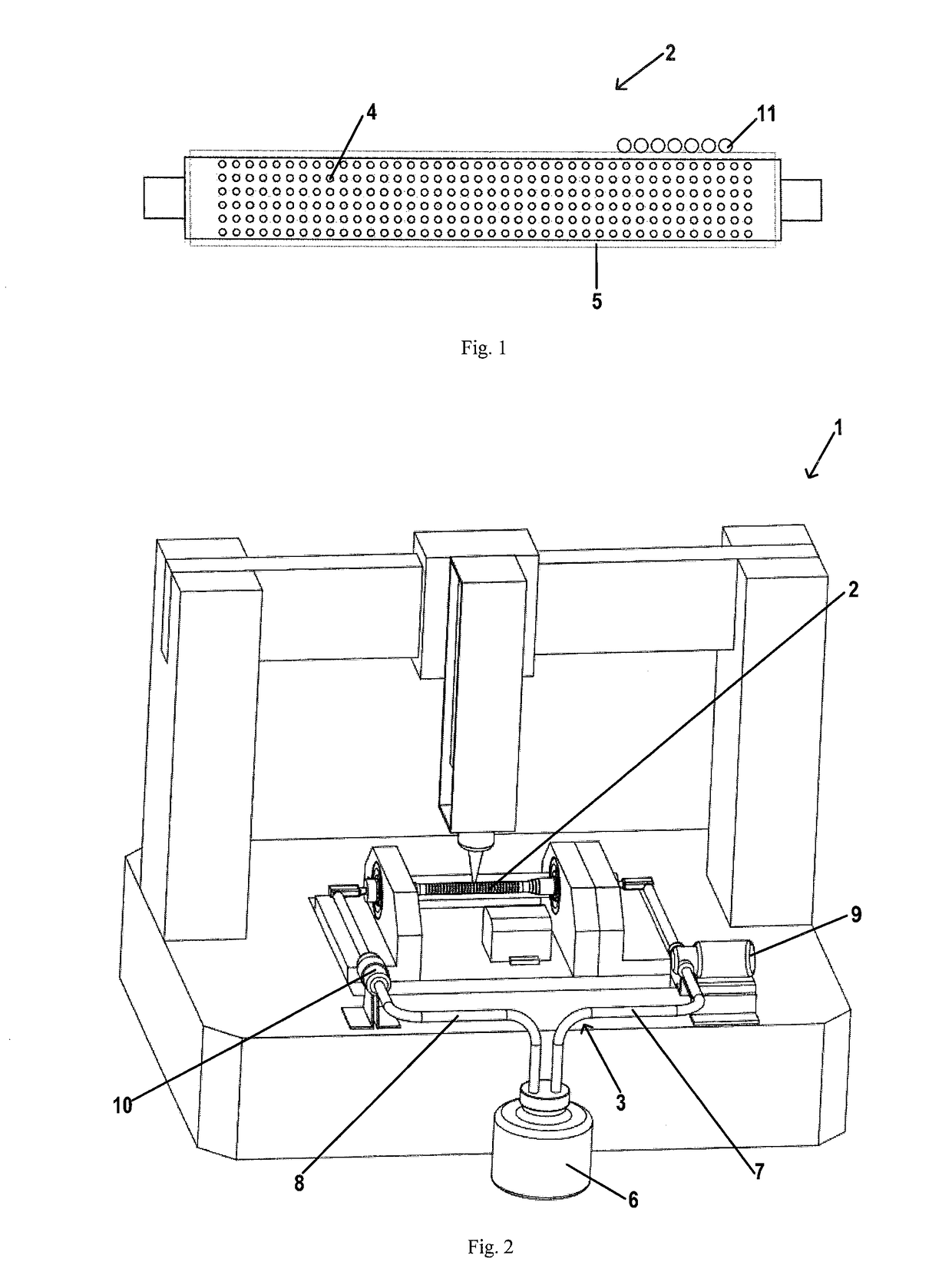 Rotary device for bio-printing and method for using the same