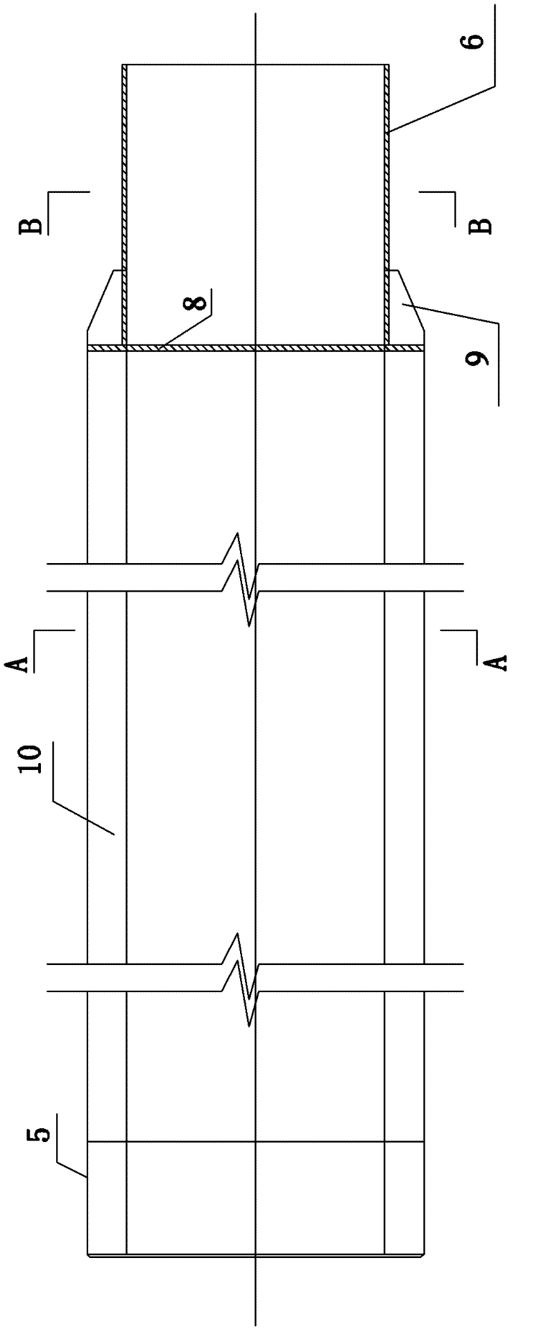 Prestressed composite superimposed large-diameter tube pile and manufacturing method thereof