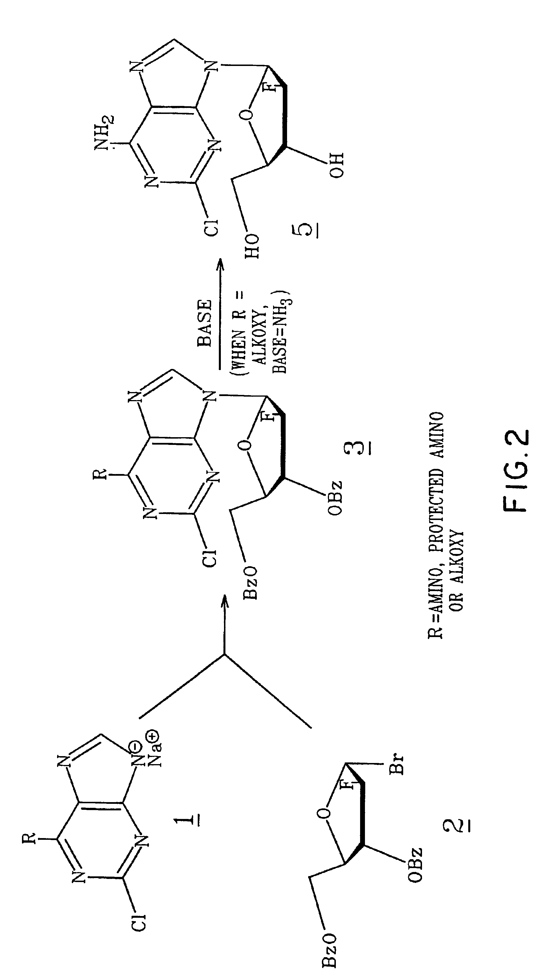 Method for synthesizing 2-chloro-9-(2-fluoro-beta-D-arabinofuranosyl)-9H-purin-6-amine