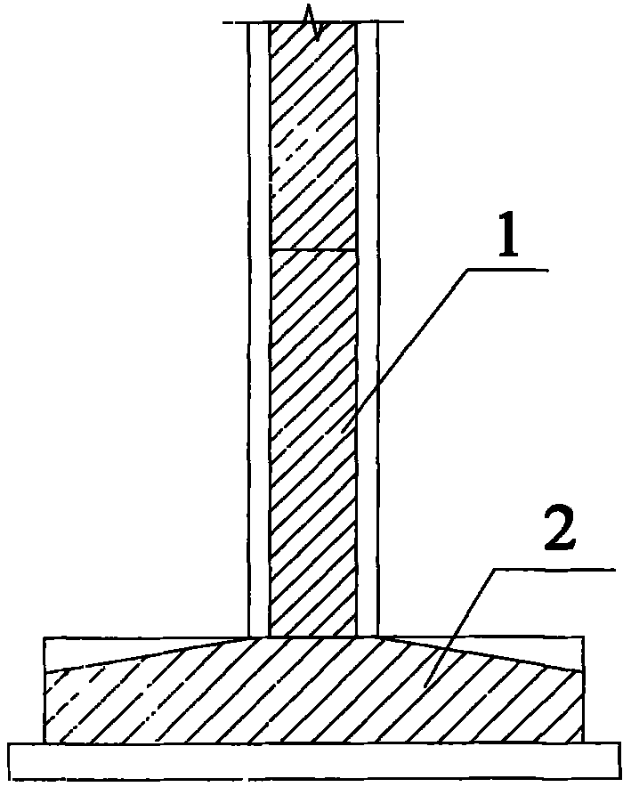 Device and method for integral underpinned vibration isolation of subway underpass building foundation
