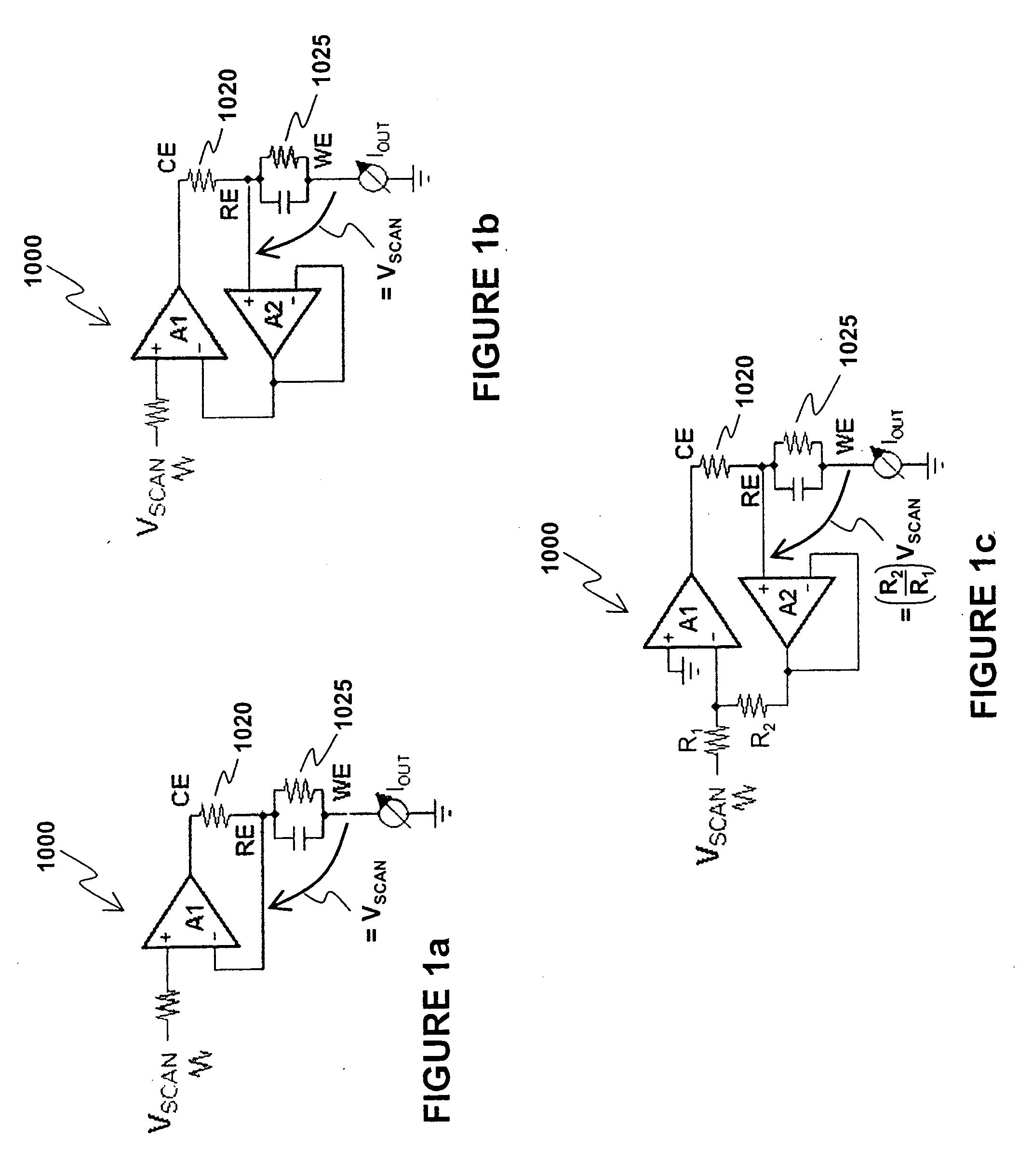 Potentiostat circuit