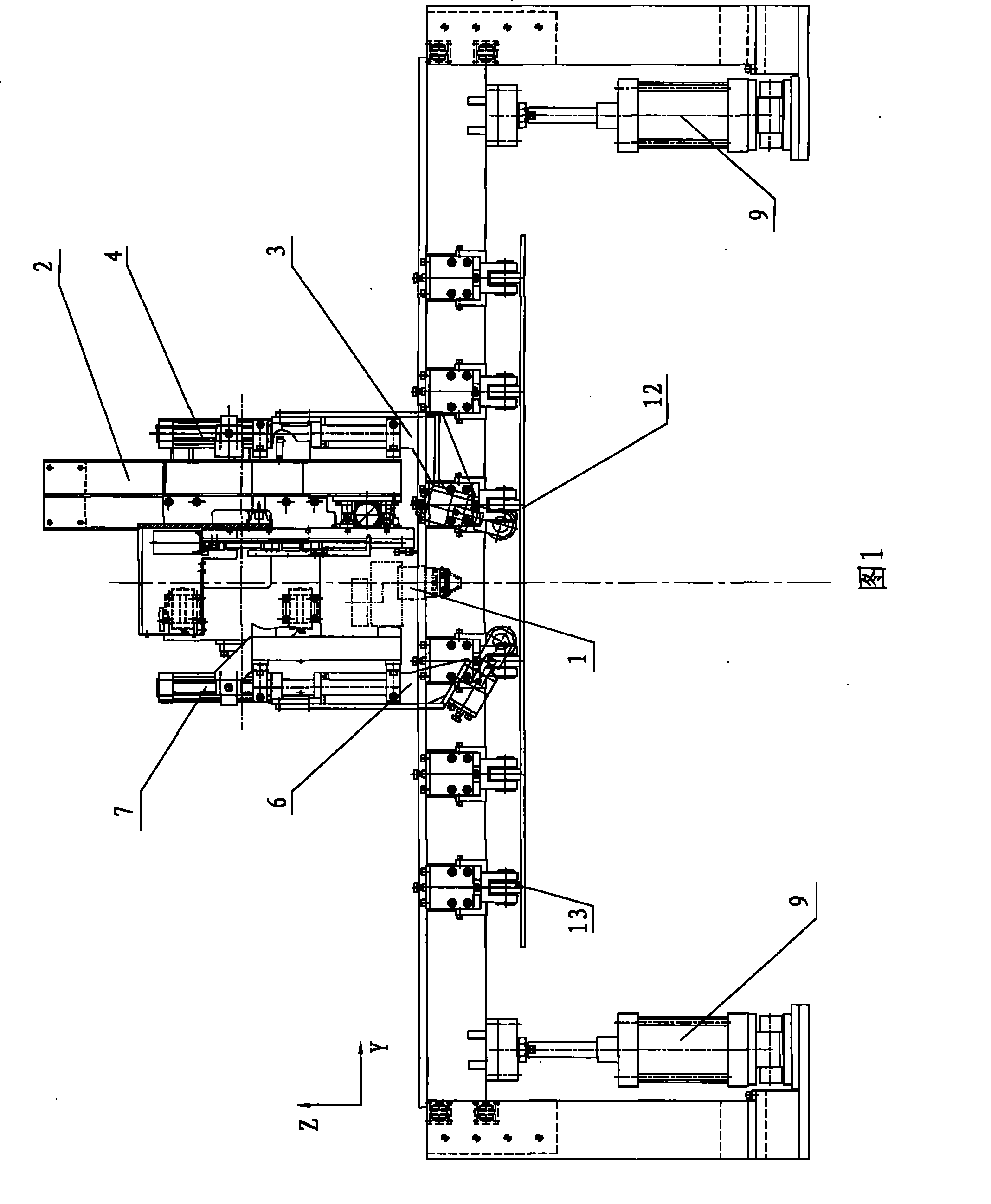 Compressing apparatus for laser beam welding