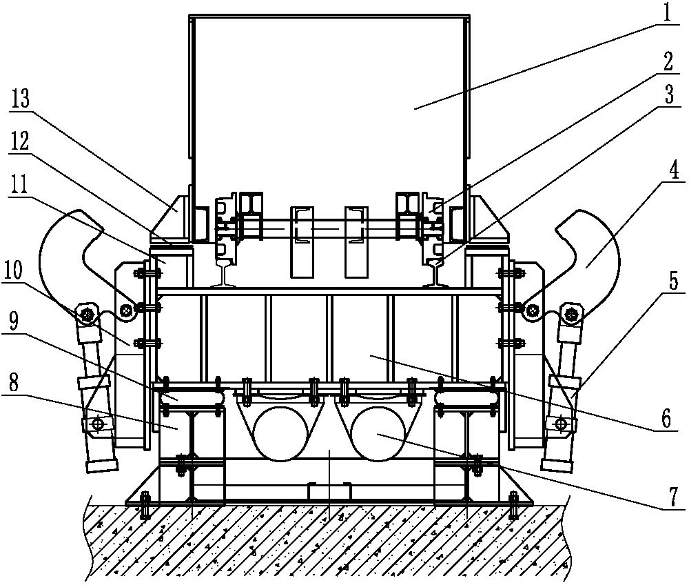 Vibration device of segment mould