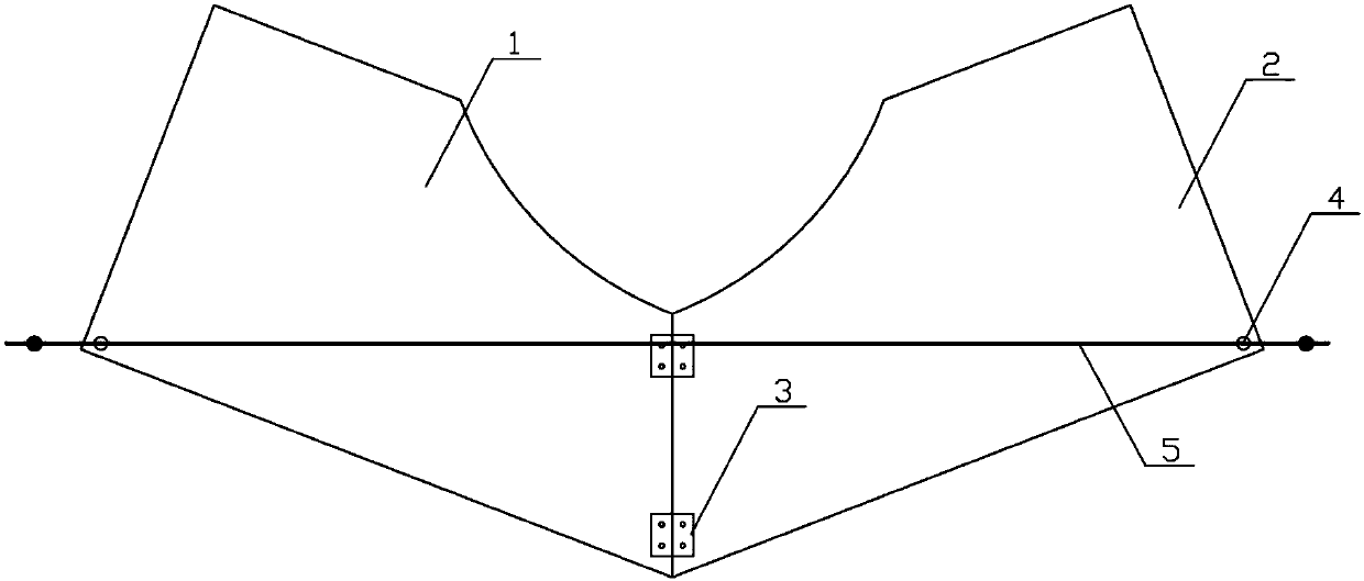 Folded type bulletproof breast wall for single-soldier prone position shooting