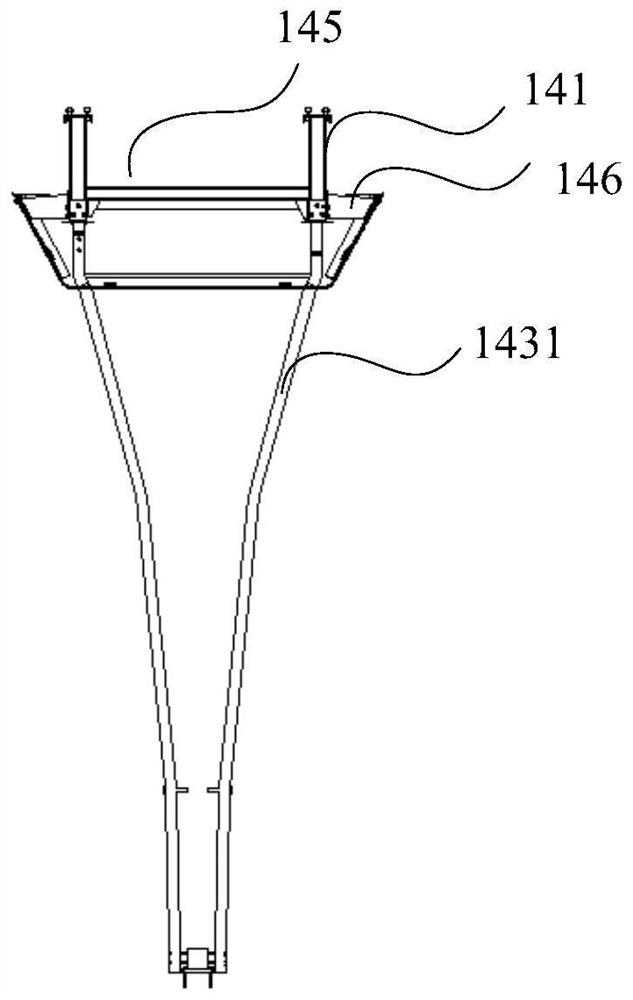 Handrail for railway vehicle and carriage