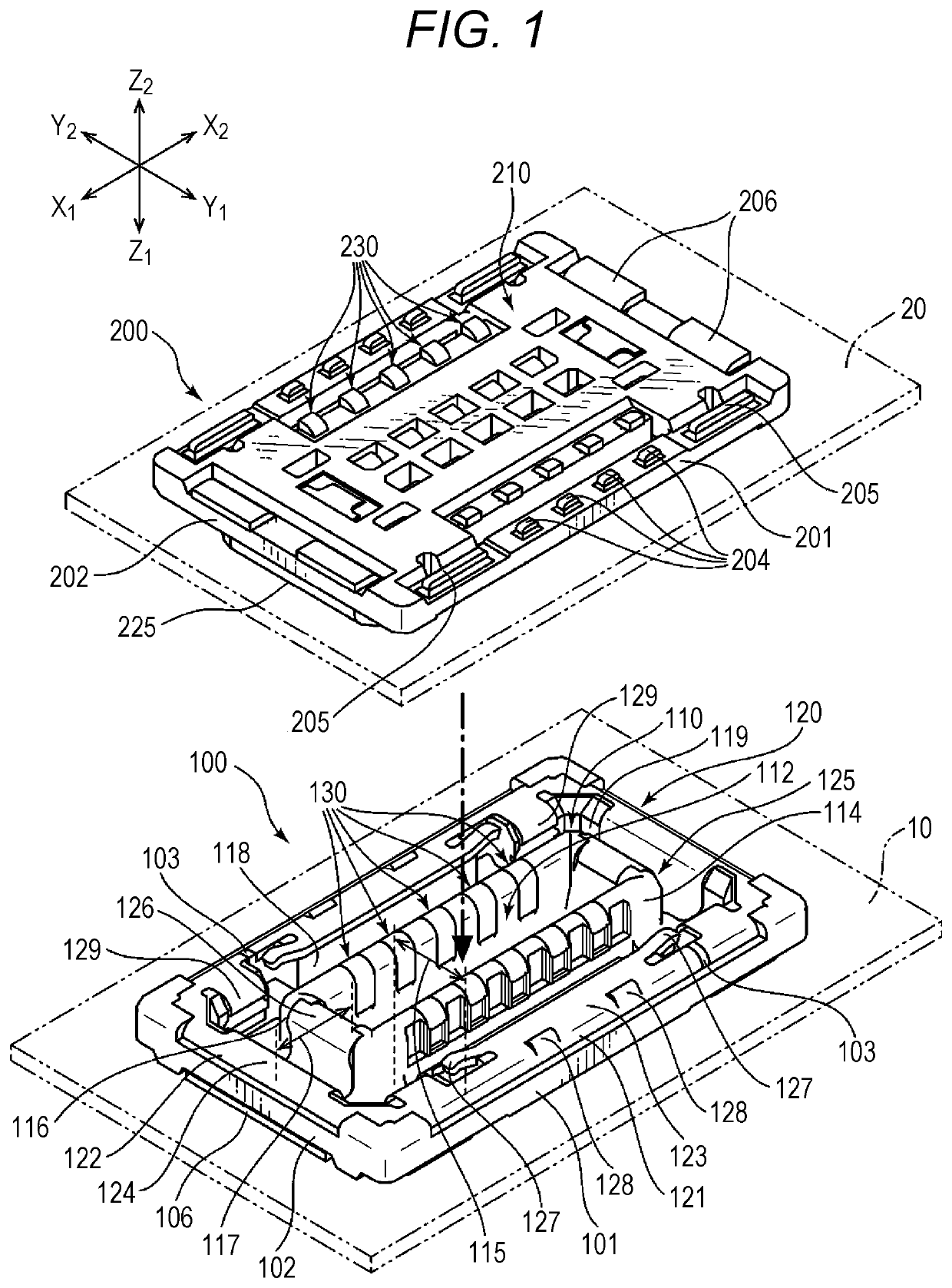 Connector and connector device