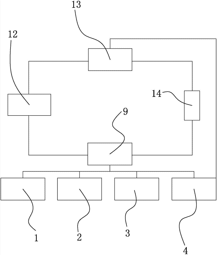 Sewage source biological treatment tank with heat pump