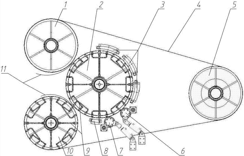 Novel heating and pressurizing device for drum vulcanizer