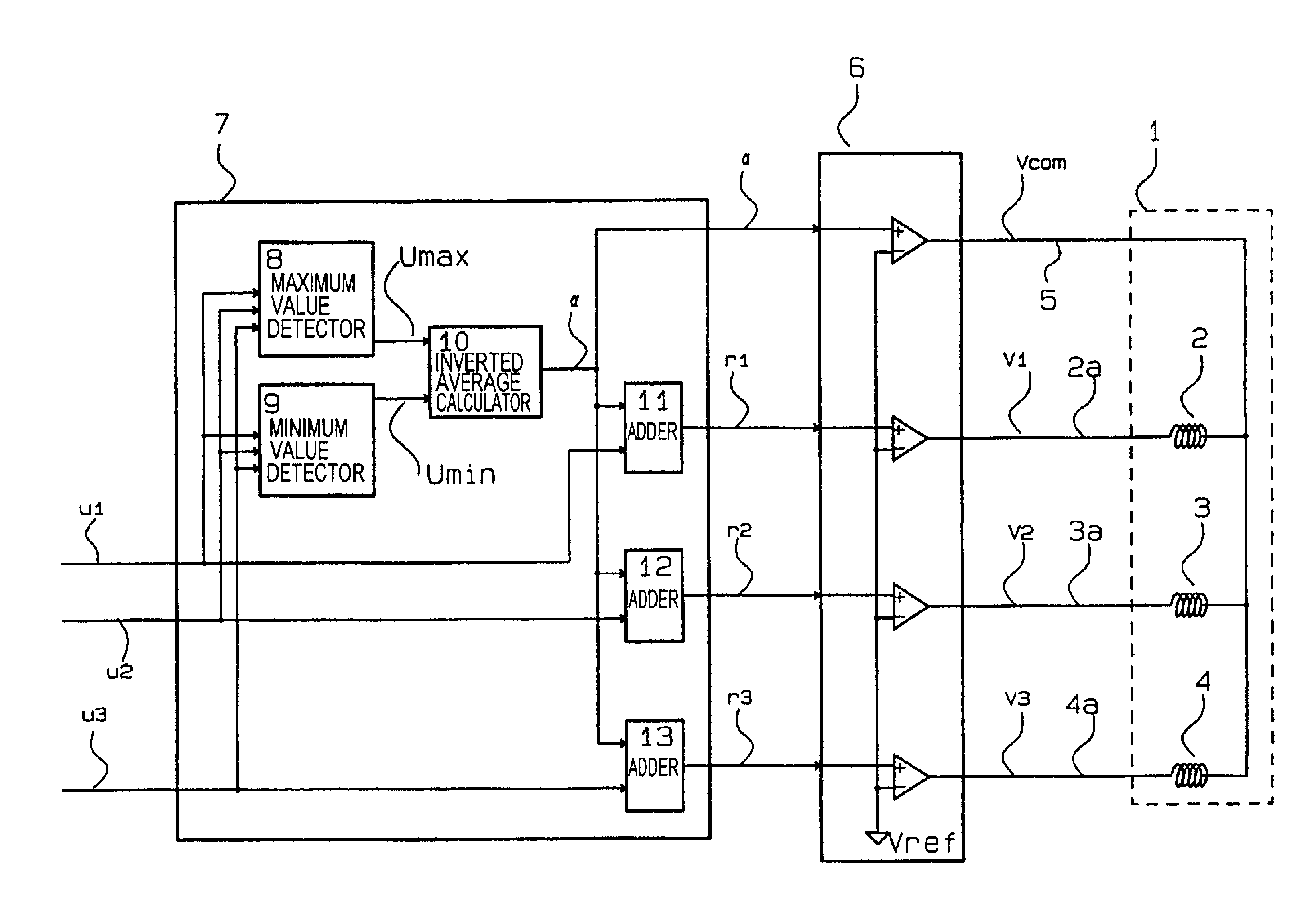 Apparatus and method for driving circuit elements based on groups of instruction values