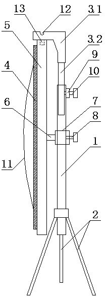 Portable projection screen stand and method of use