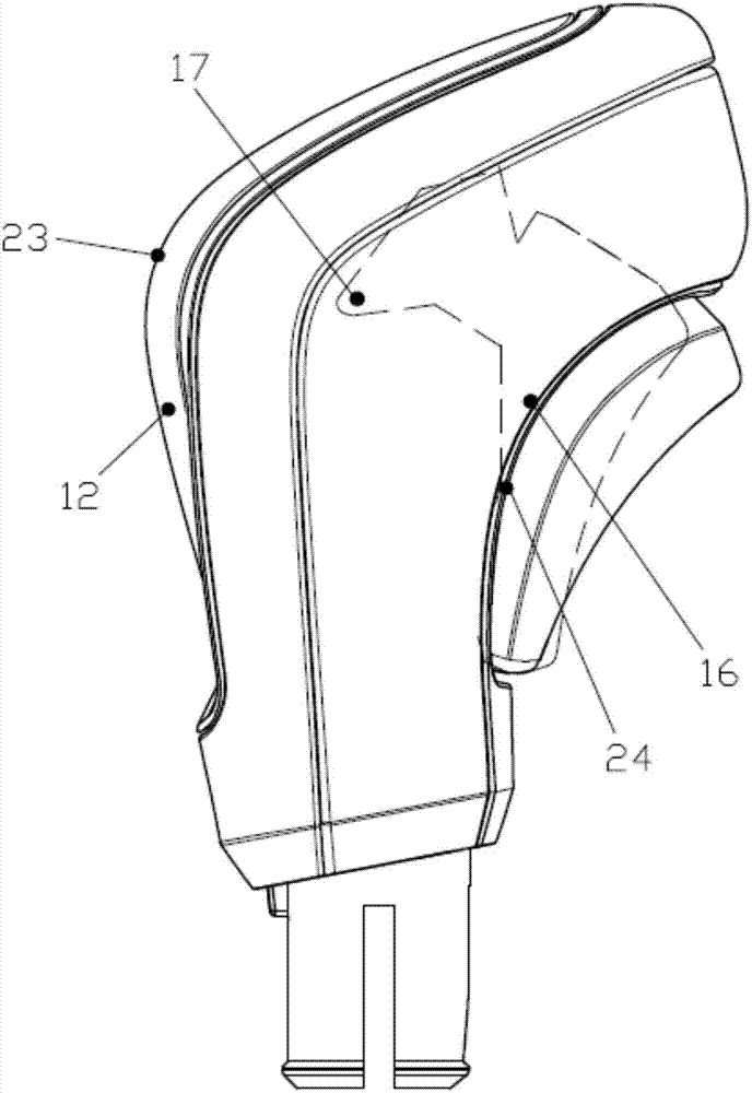 Car gear shifting handle and production technology