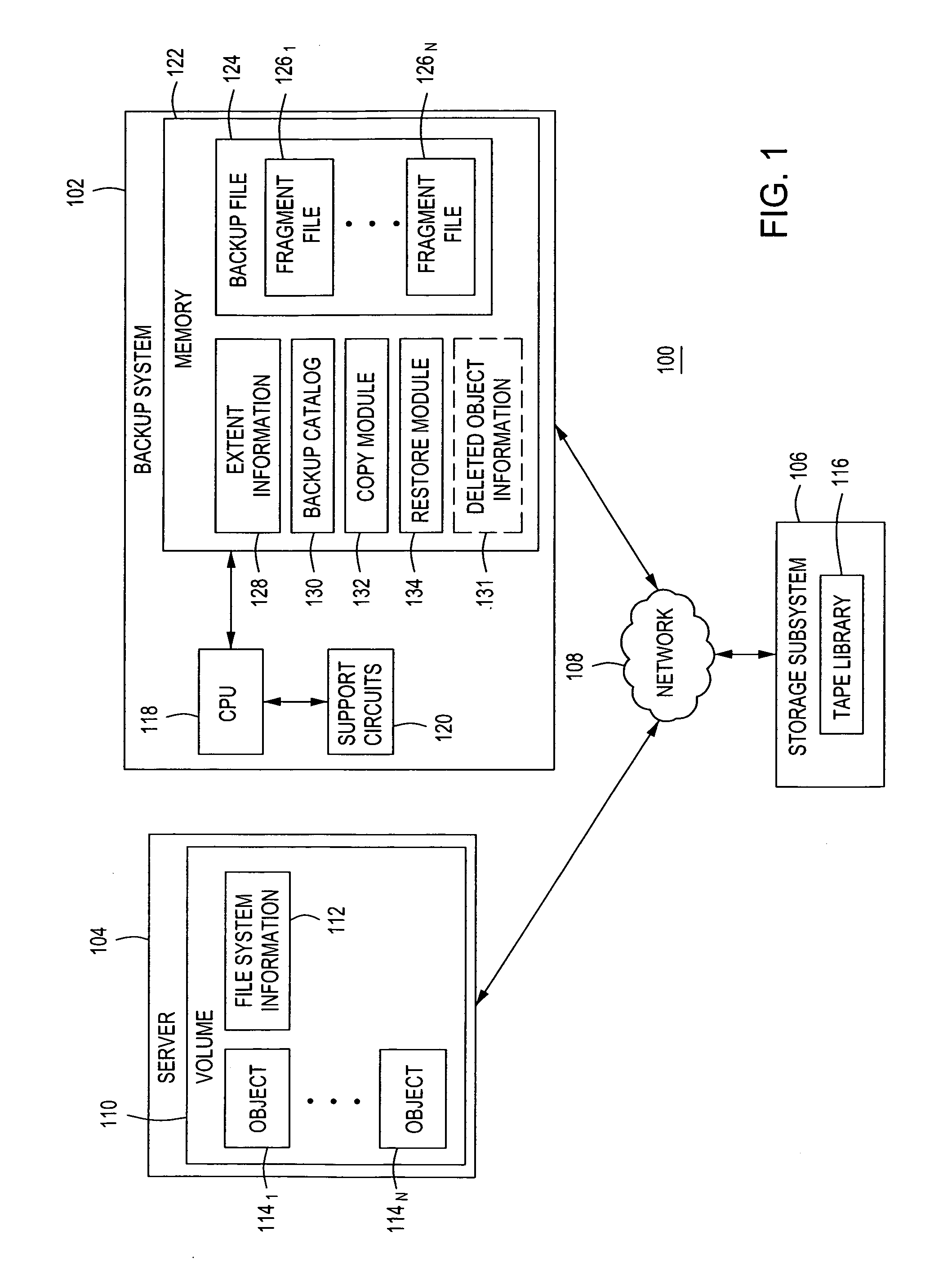 Method and apparatus for performing file-level restoration from a block-based backup file stored on a sequential storage device