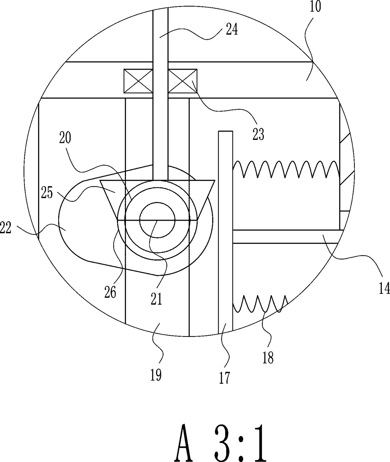 Animal husbandry grain granule crushing device