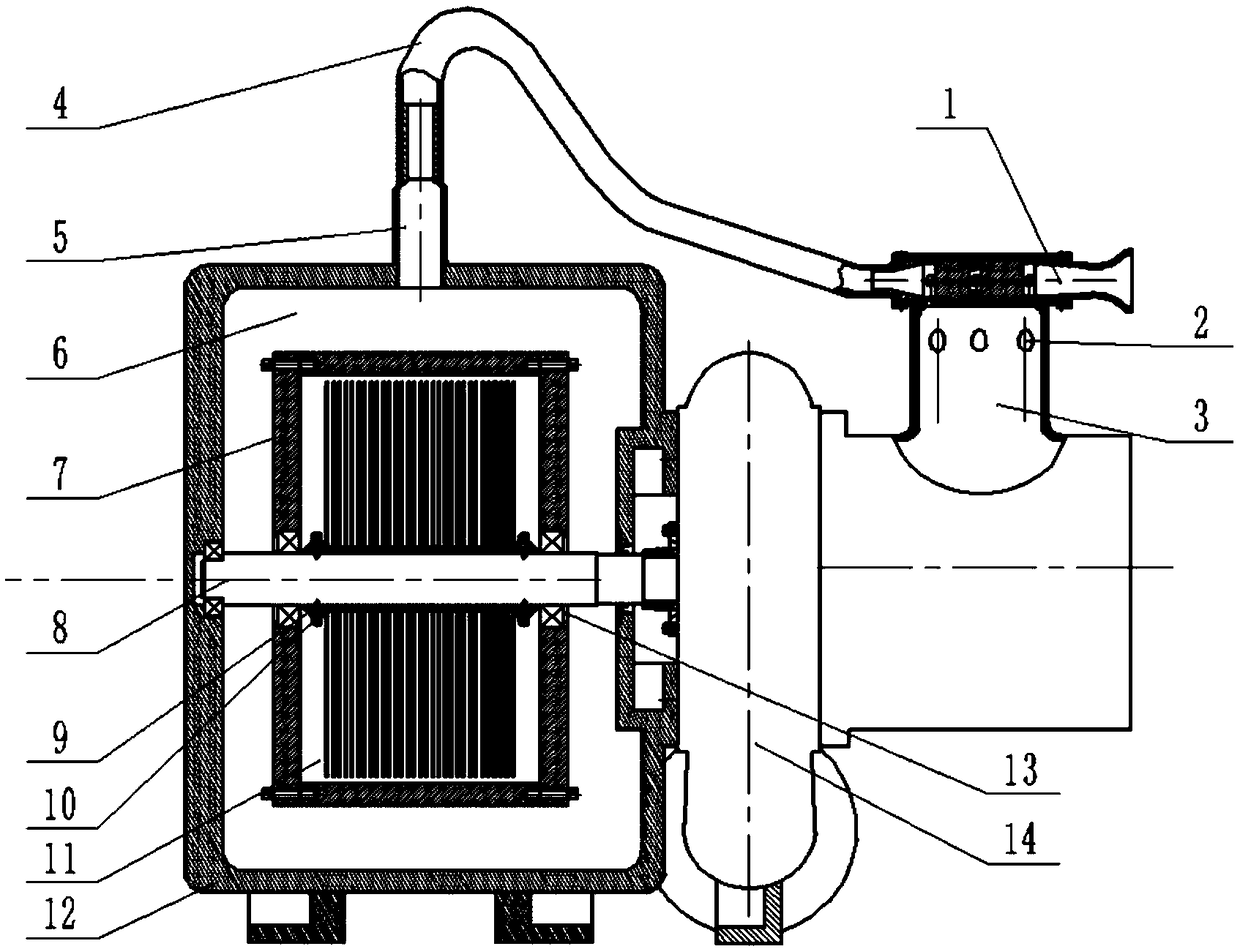 A self-priming centrifugal pump system driven by an air compressor