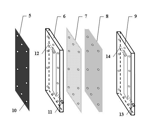 Plate-frame immobilized cell membrane bioreactor and application thereof