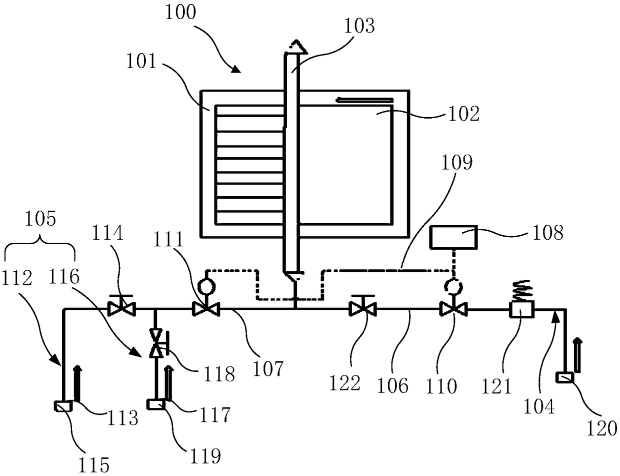 Manufacturing device of display panel and cleaning method for manufacturing device of display panel