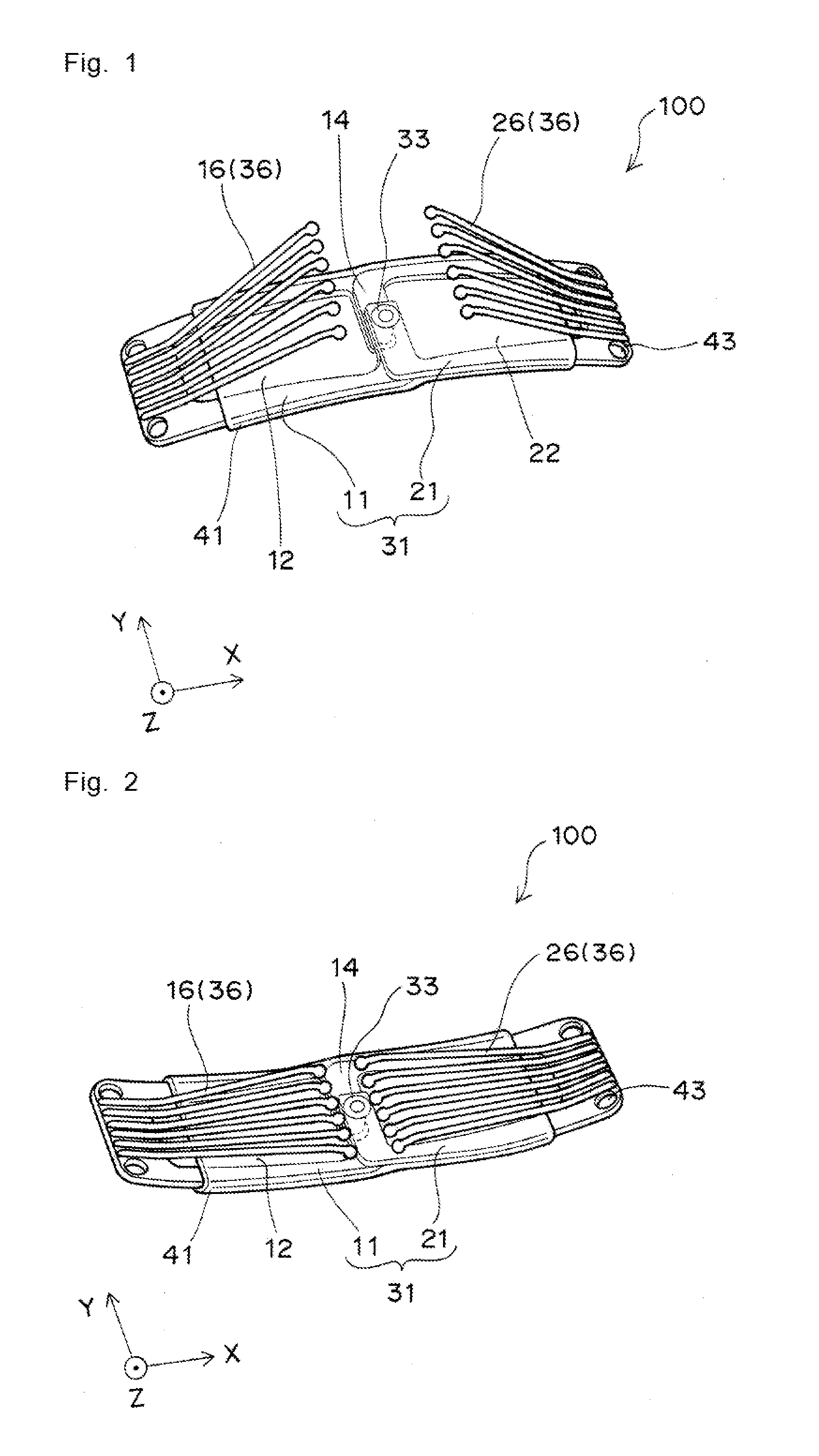 Fastening tool for wig, and wig using the same