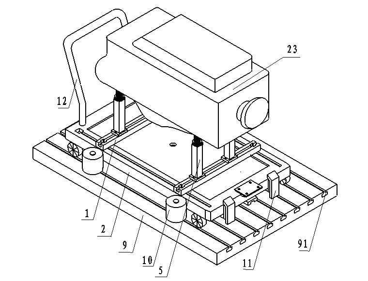 Engine test rack device