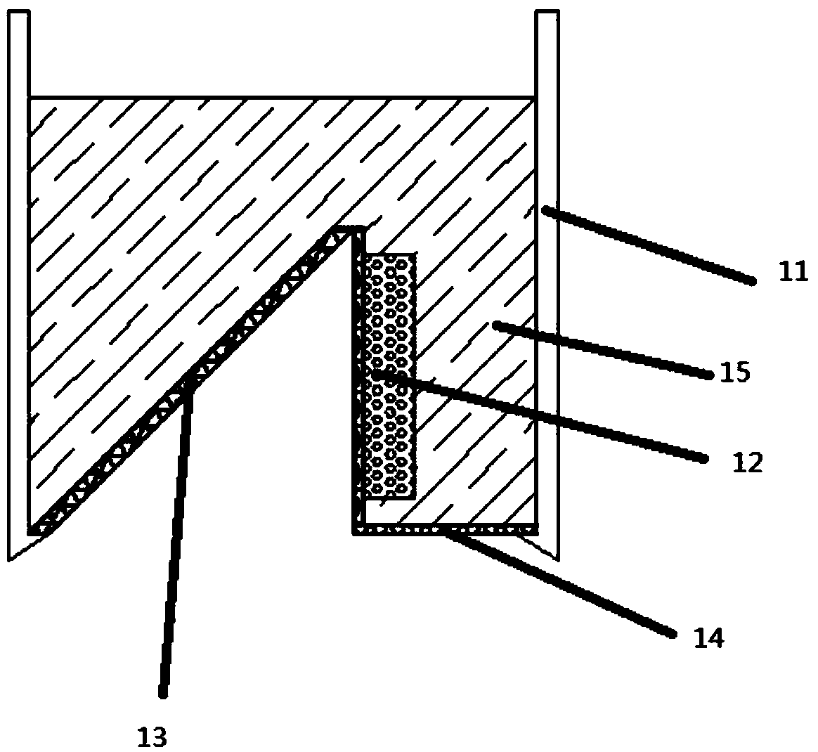 Ultrasonic material level meter