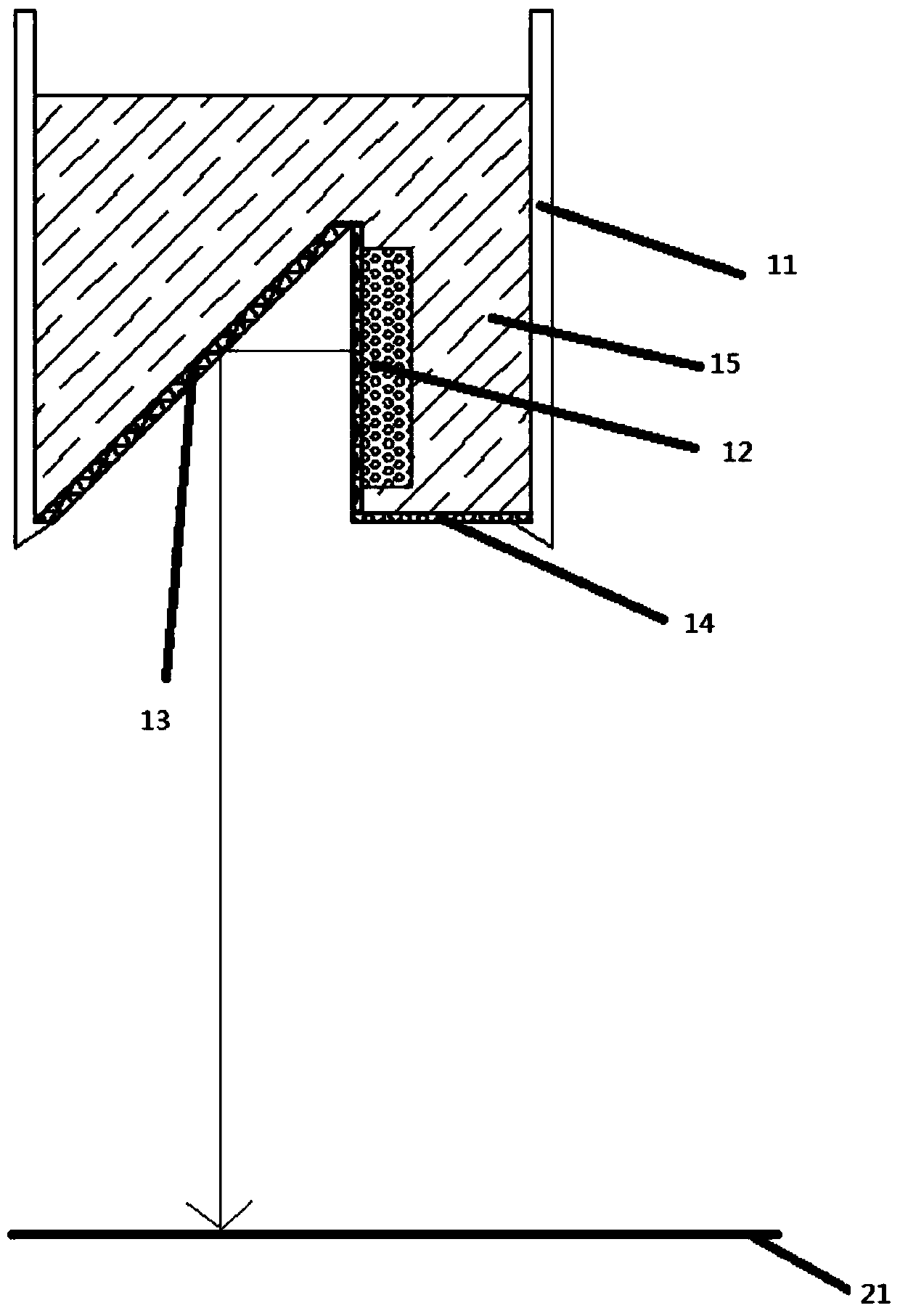 Ultrasonic material level meter