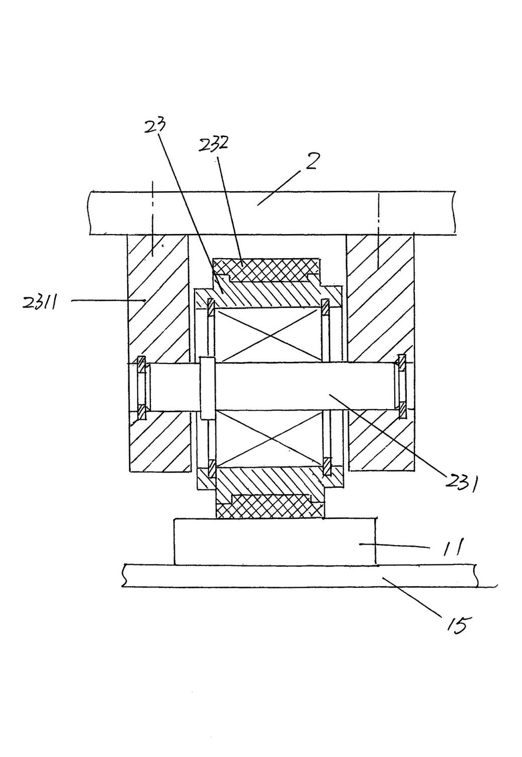 Combination structure of mechanical arm sliding table and guide beam