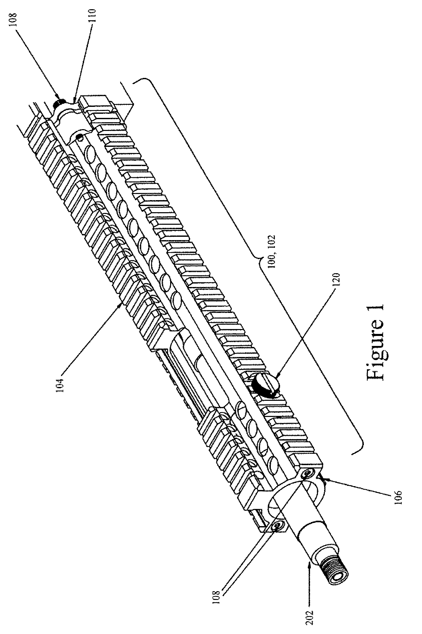 Systems and methods for providing a hand guard and accessory mounting device for a firearm