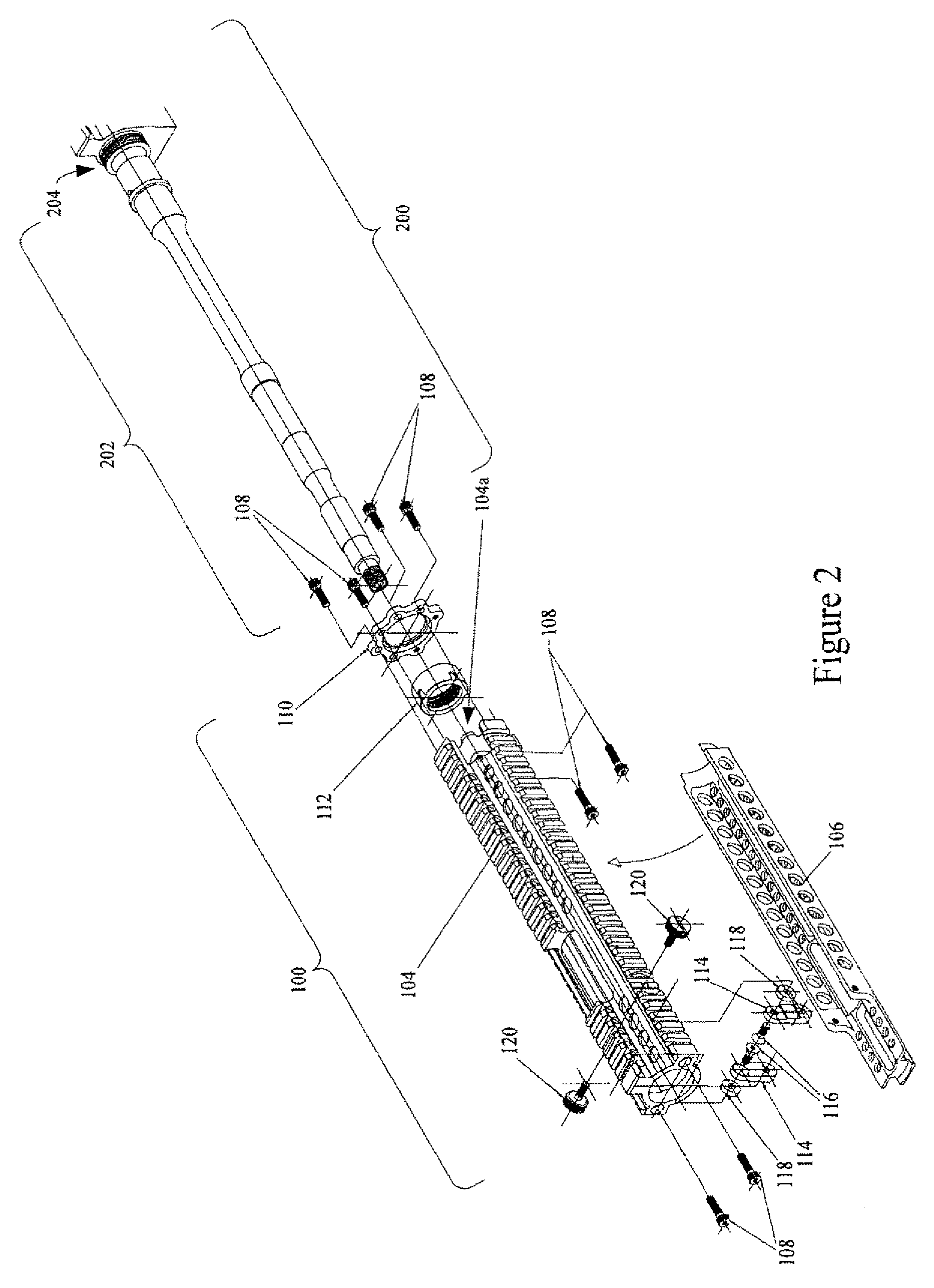 Systems and methods for providing a hand guard and accessory mounting device for a firearm