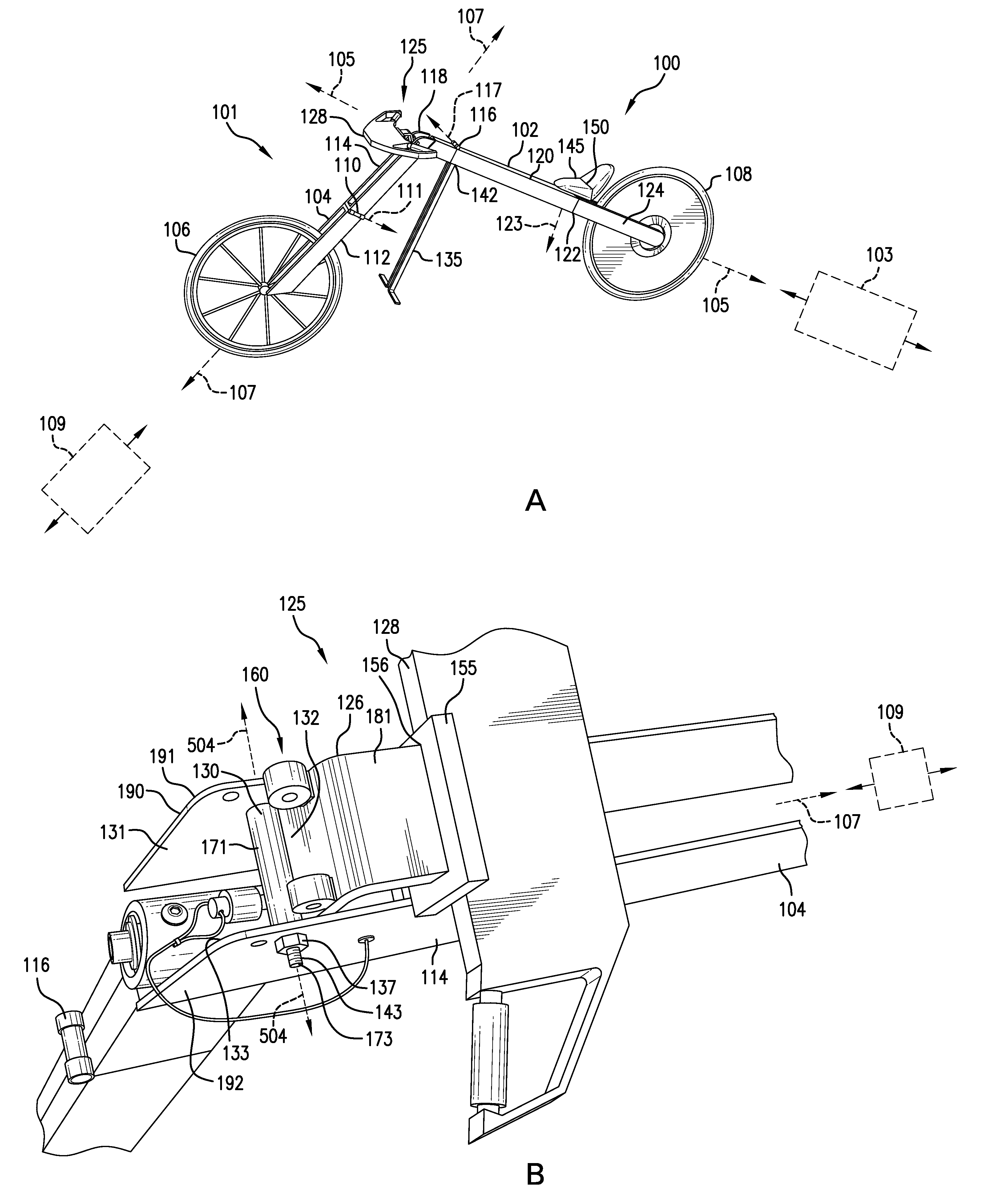 Folding bicycle and method of use