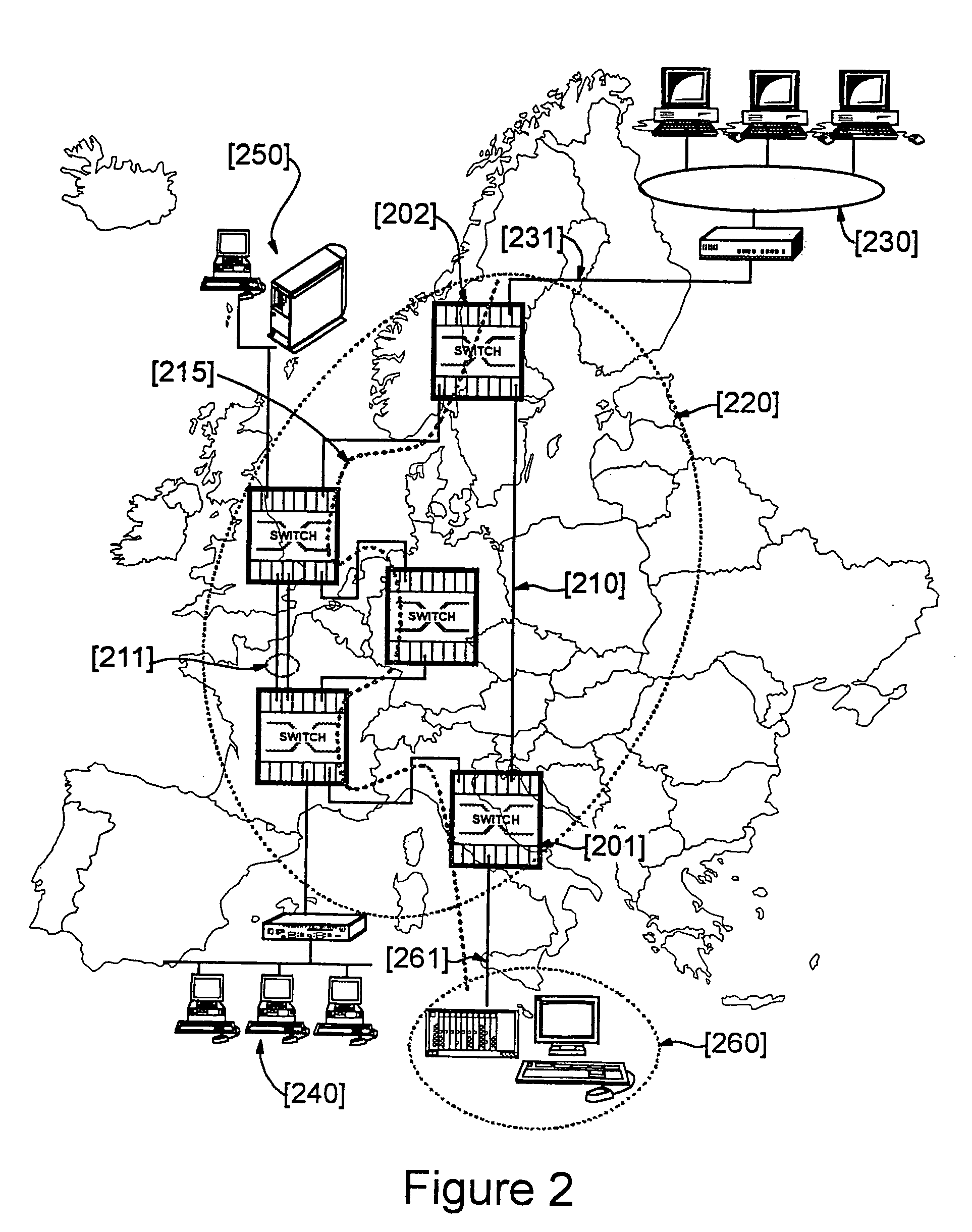 System and method for enabling remote surveillance of ATM network switching node ports