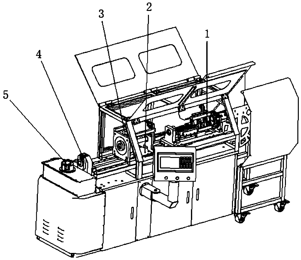 High-precision five-axis automatic wire forming machine