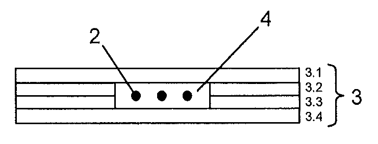 Anti-crack means for wire antenna in transponder